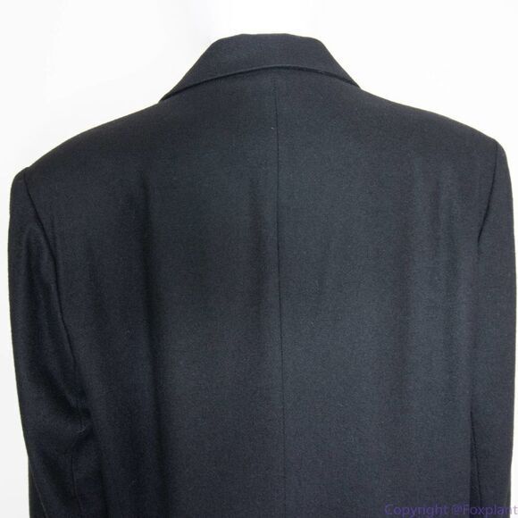 Vintage Dumas women's 100% Wool USA‎ made black blazer jacket, size 14 - Picture 10 of 16